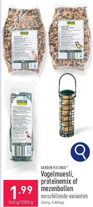 Vogelmuesli, proteïnemix of mezenbollen