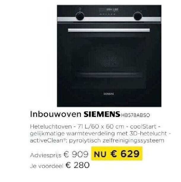 Inbouwoven SIEMENS