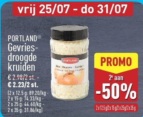 Gevriesdroogde kruiden