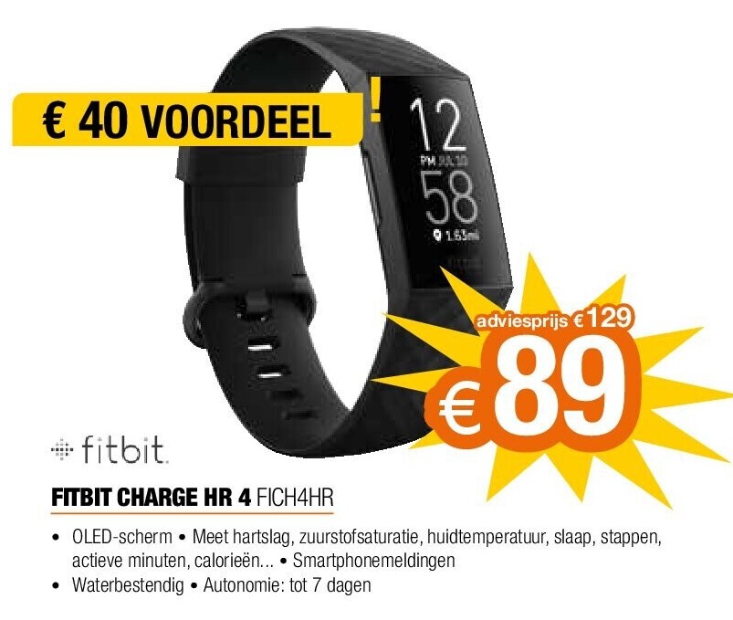 FITBIT CHARGE HR 4 FICH4HR