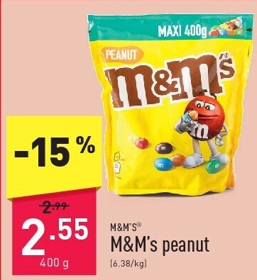 M&M’s peanut