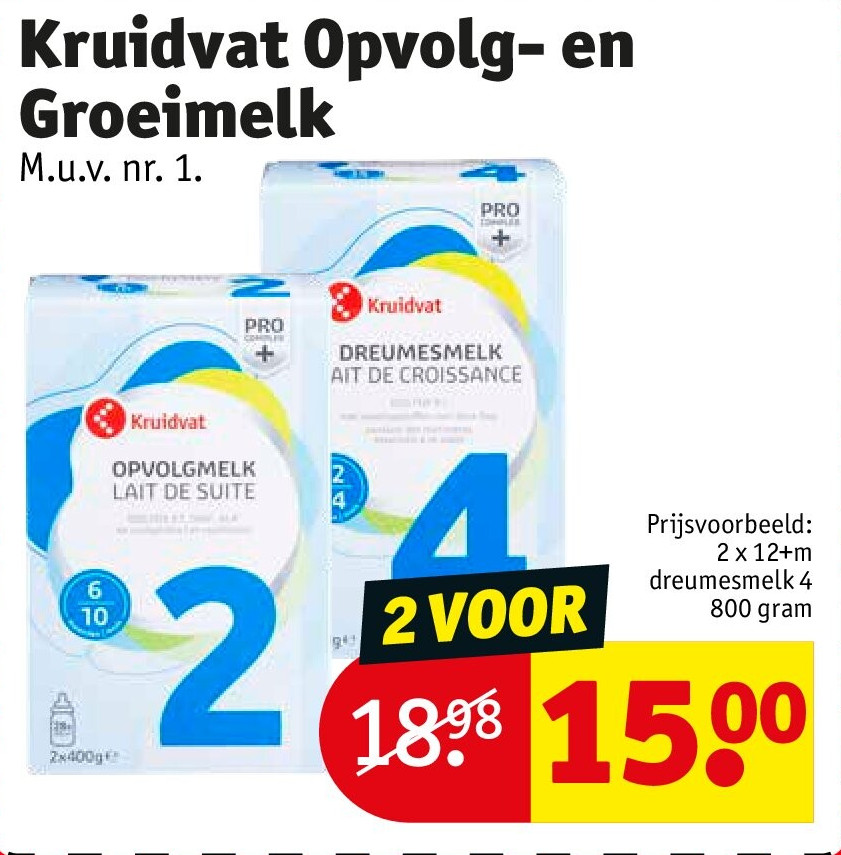 Kruidvat Opvolg- en Groeimelk