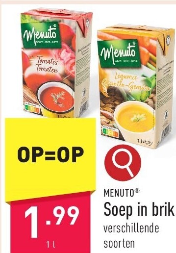 Soep in brik