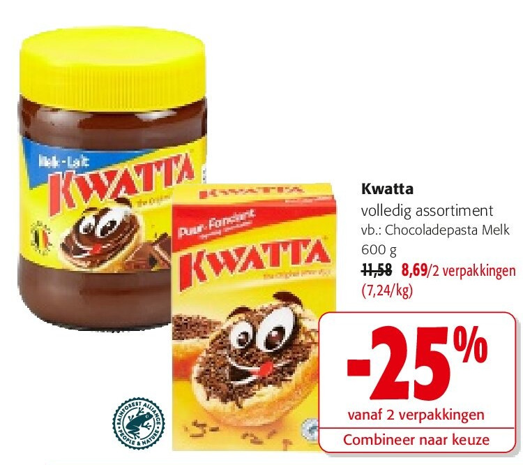 Kwatta Chocoladepasta Melk 600 g