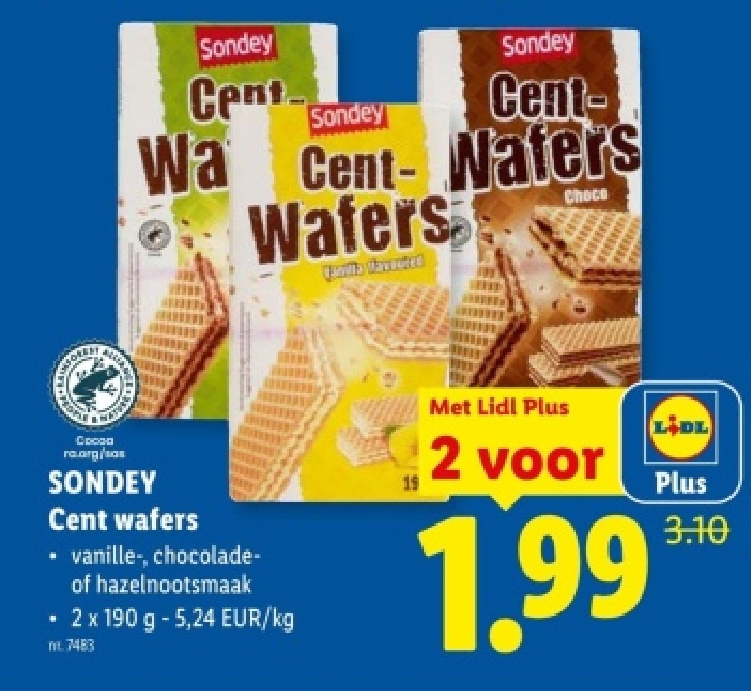 Cent wafers