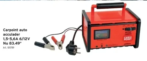 Carpoint auto acculader 1,5-5,6A 6/12V