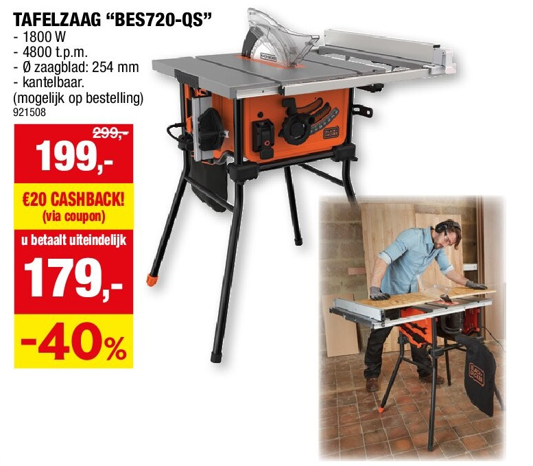 TAFELZAAG “BES720-QS”