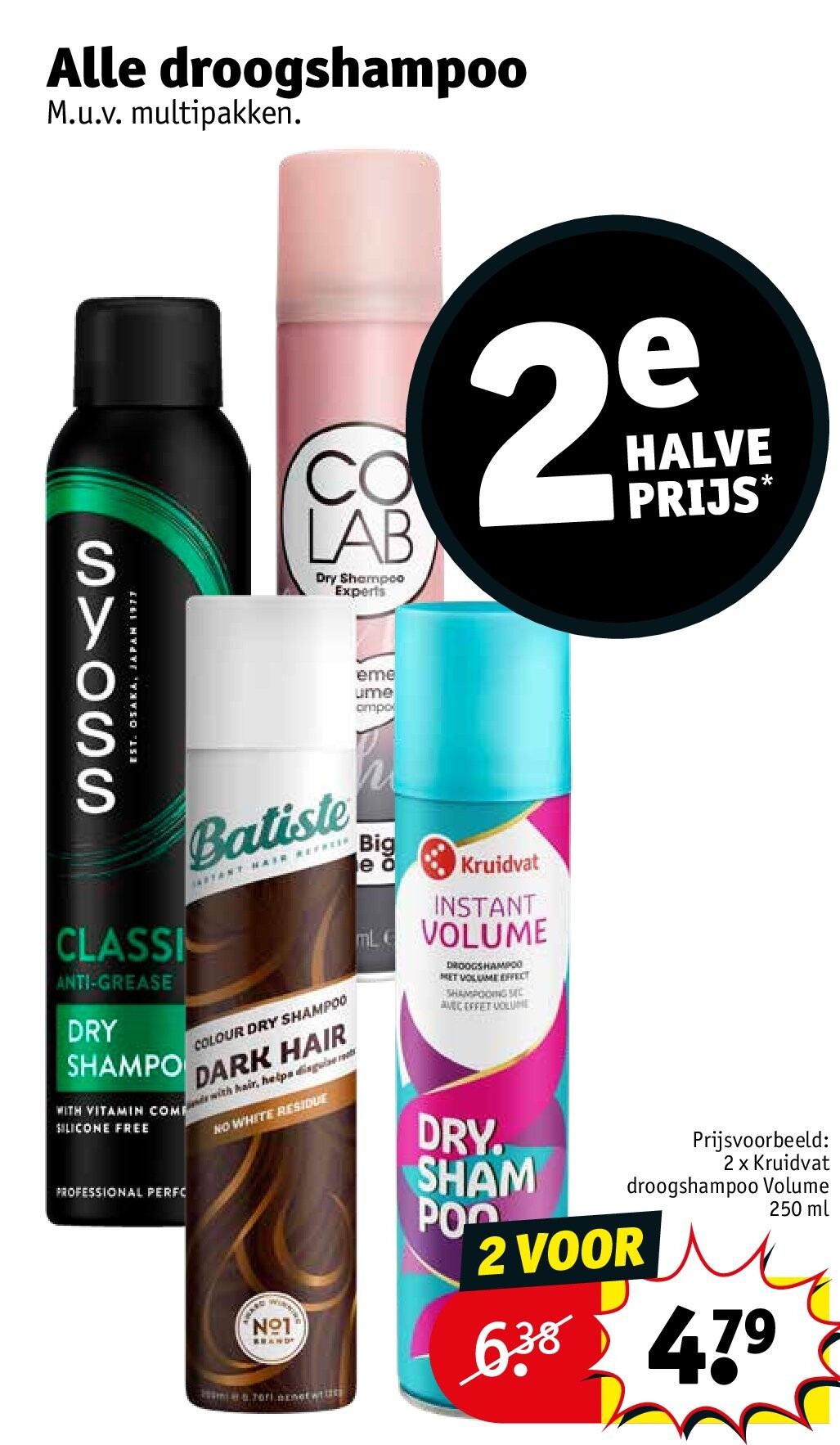 Alle droogshampoo