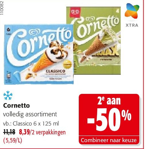 Cornetto Classico 6 x 125 ml