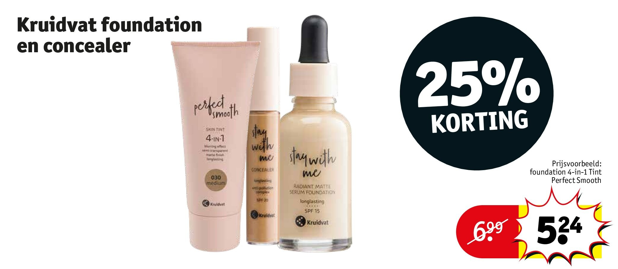 Kruidvat foundation en concealer