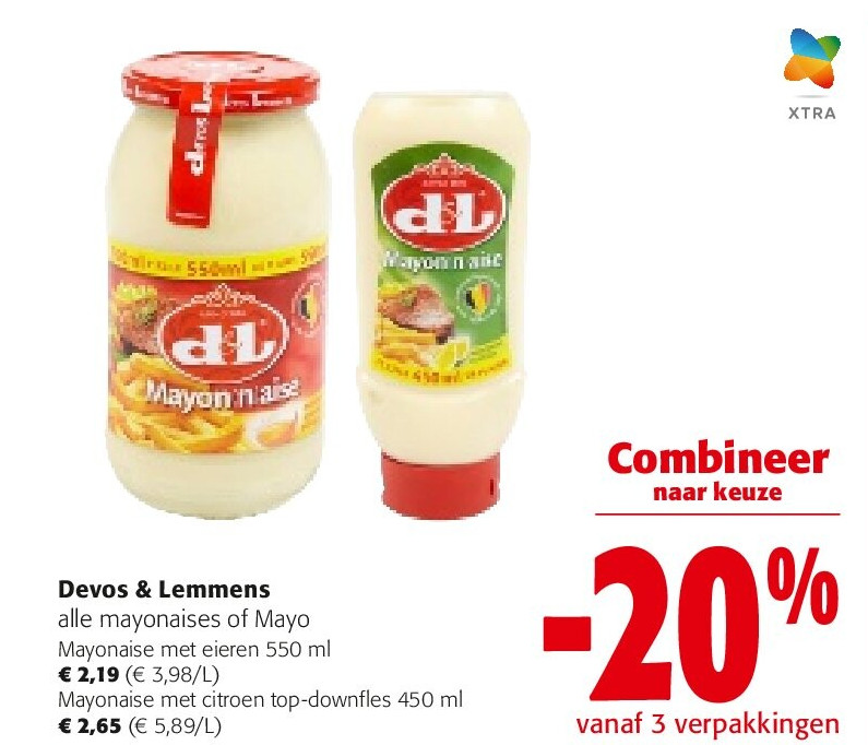 Devos & Lemmens Mayonaise met eieren 550 ml