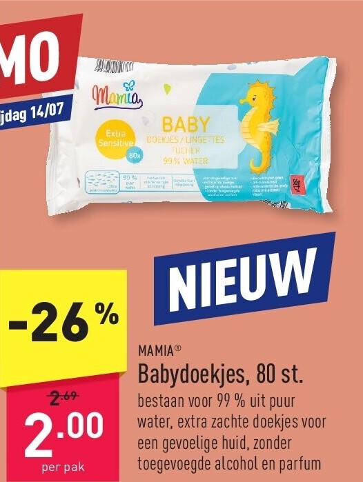 Babydoekjes, 80 st.