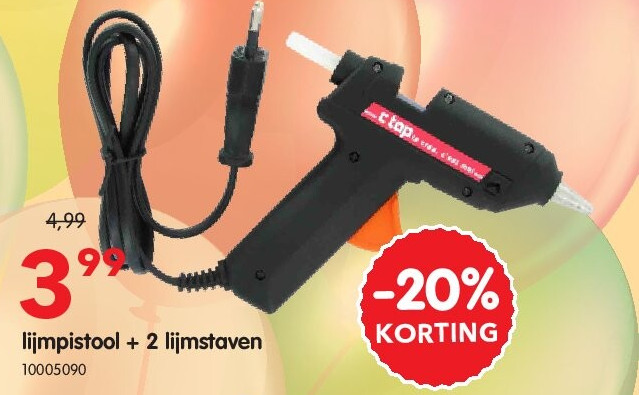 lijmpistool + 2 lijmstaven