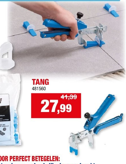 TEGEL NIVELLEER SYSTEEM “KLS” TANG
