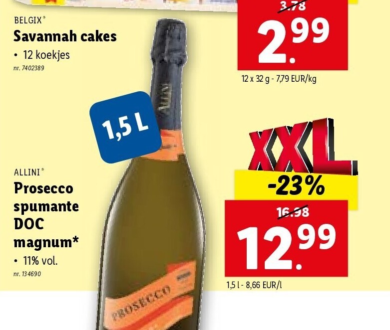 Prosecco spumante DOC magnum
