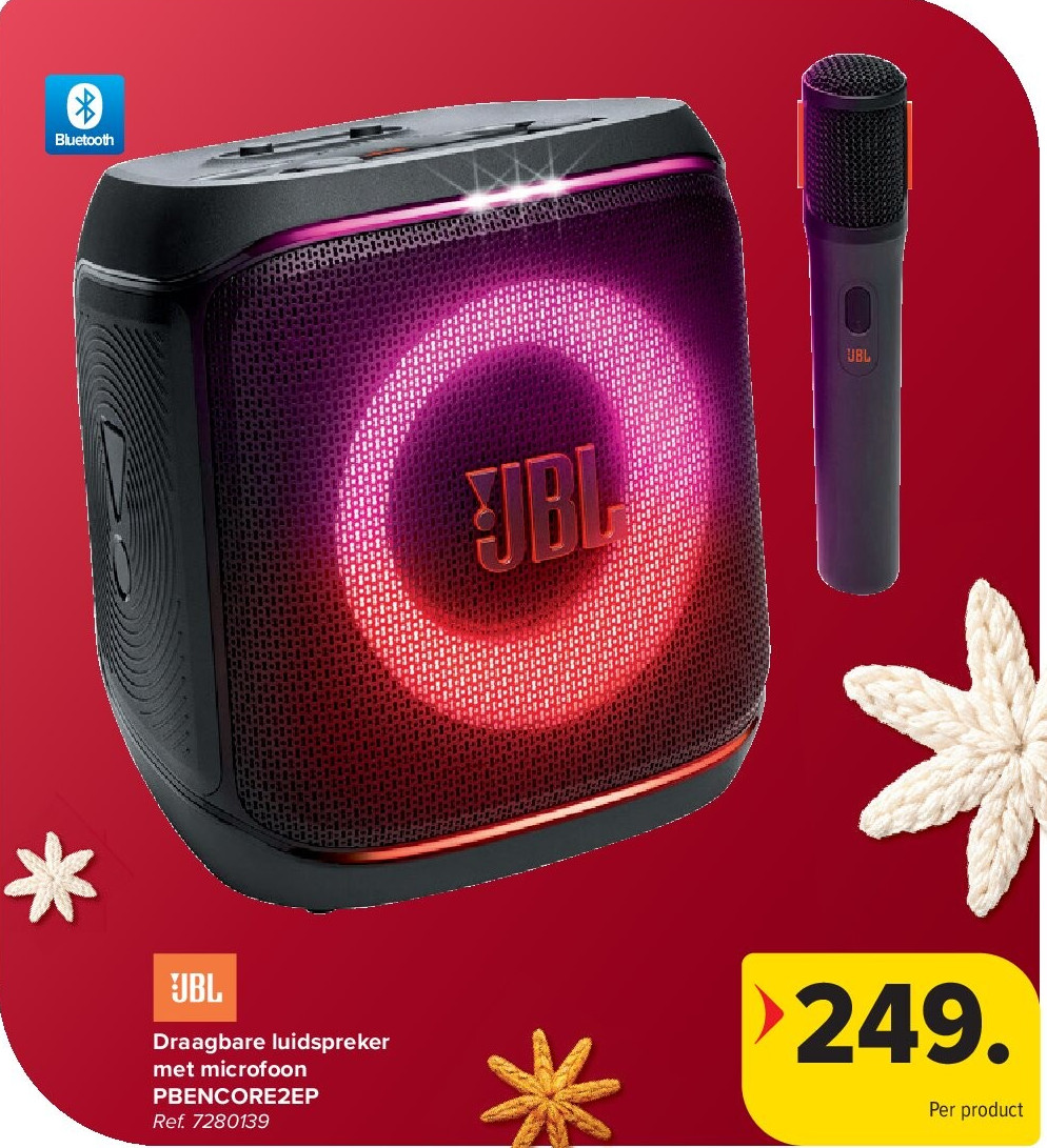 JBL Draagbare luidspreker met microfoon PBENCORE2EP