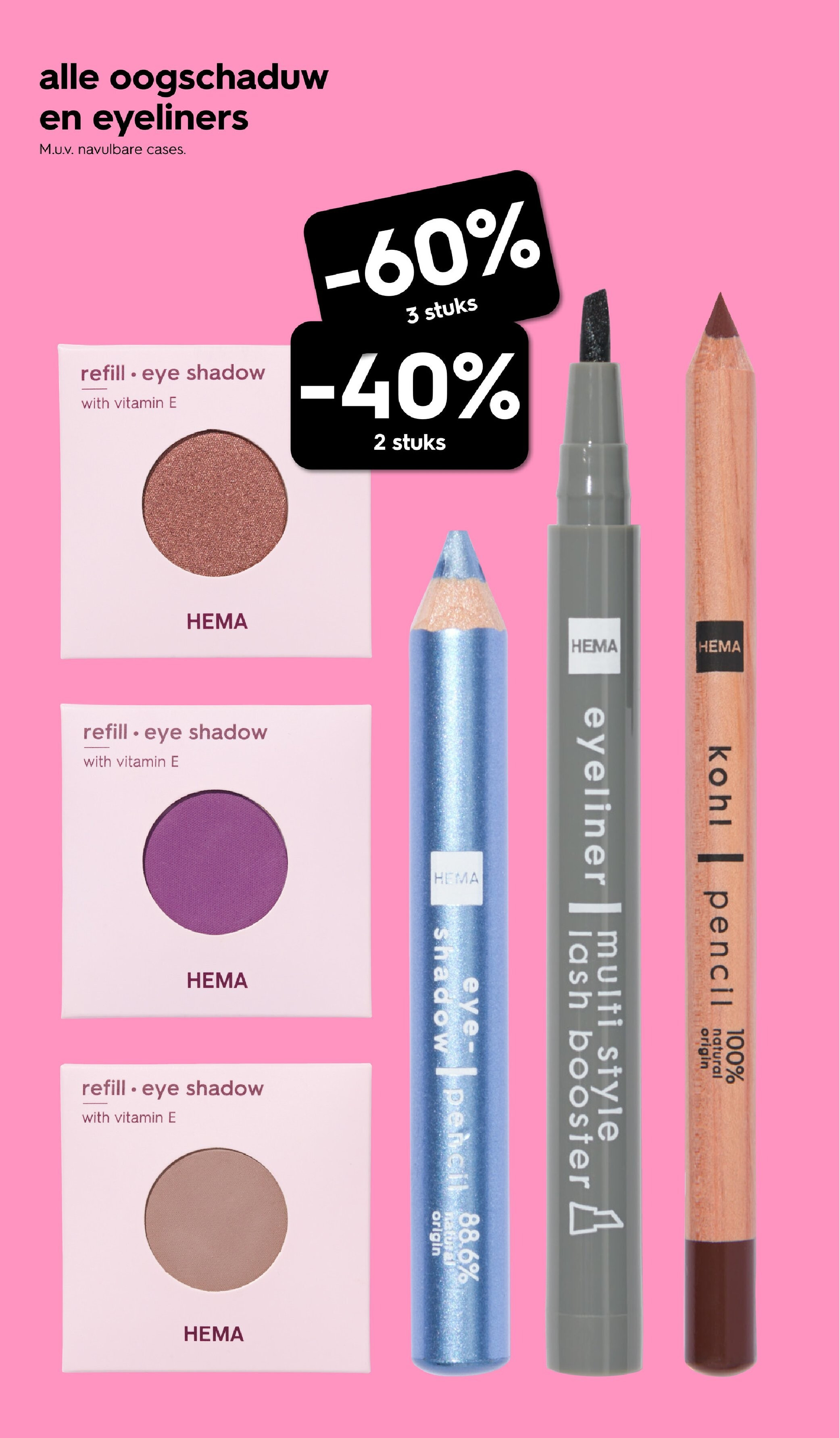 alle oogschaduw en eyeliners
