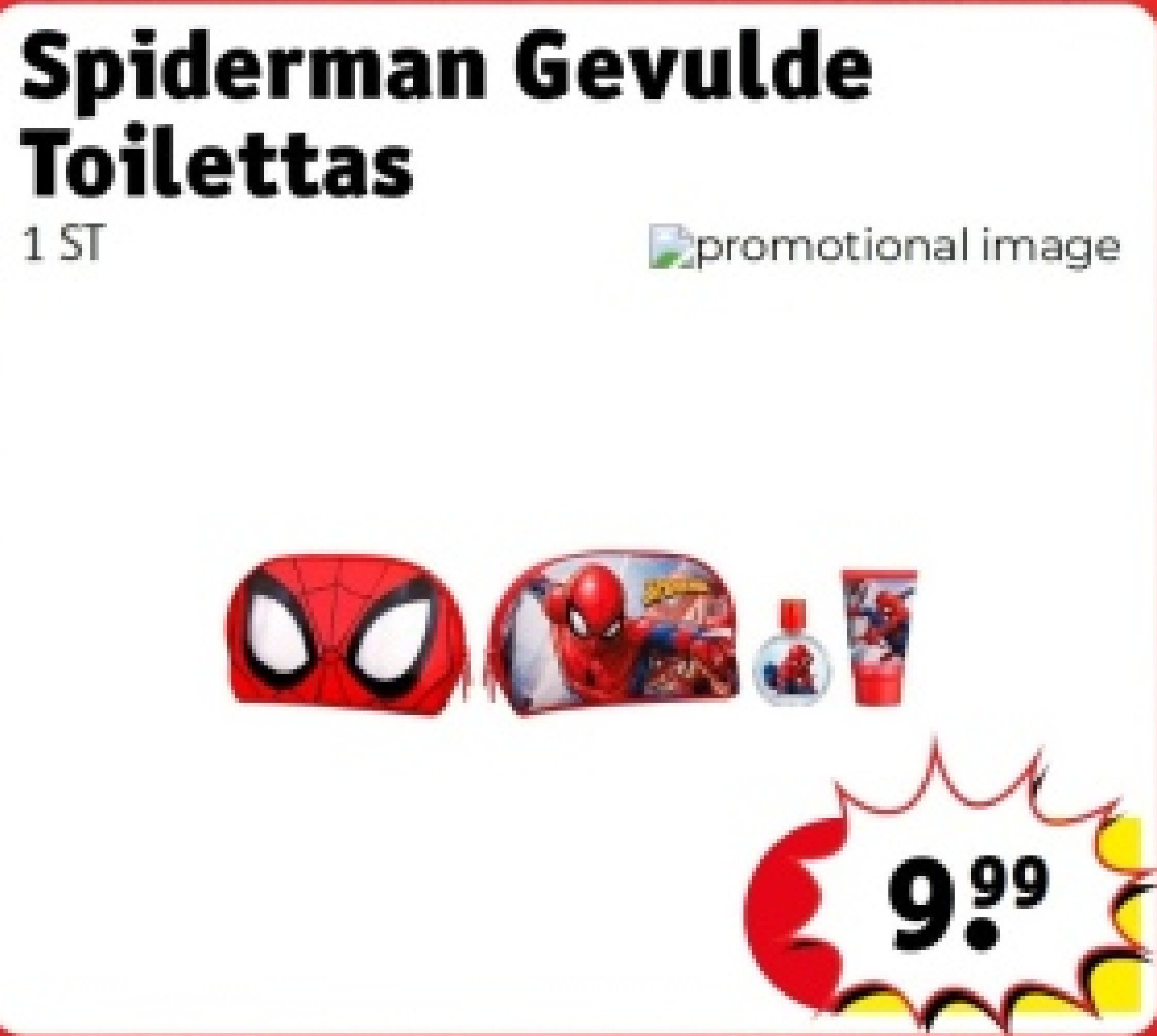 Spiderman Gevulde Toilettas