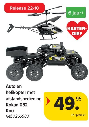 Auto en helikopter met afstandsbediening Kokan 052 Koo