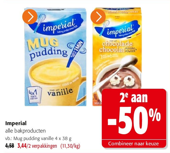 Imperial Mug pudding vanille 4 x 38 g