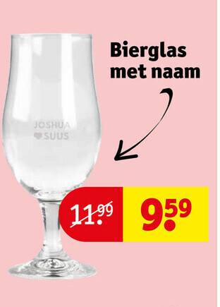 Bierglas met naam