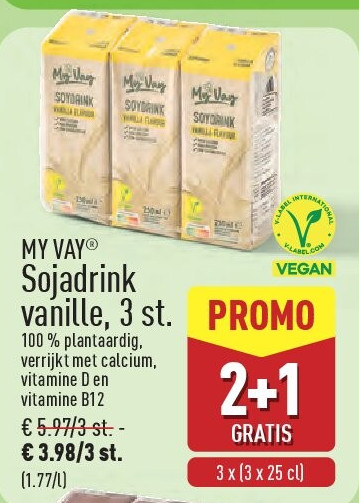 Sojadrink vanille, 3st