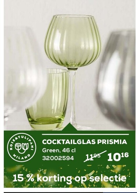 COCKTAILGLAS PRISMIA Green, 46 cl
