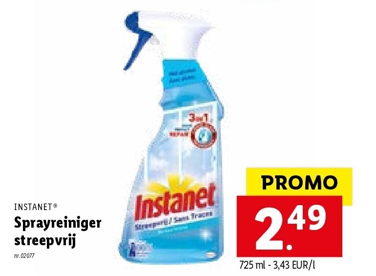 Sprayreiniger streepvrij
