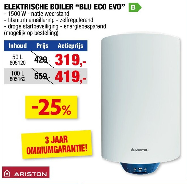 ELEKTRISCHE BOILER “BLU ECO EVO”