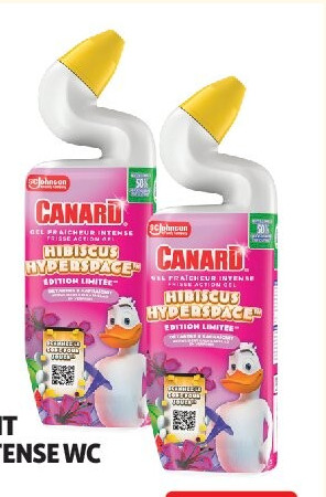 Gel nettoyant fraîcheur intense WC Canard parfum hibiscus 750 ml
