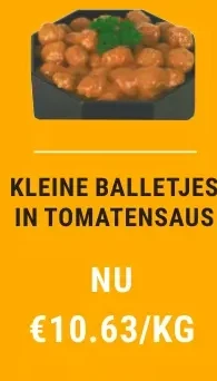 KLEINE BALLETJES IN TOMATENSAUS