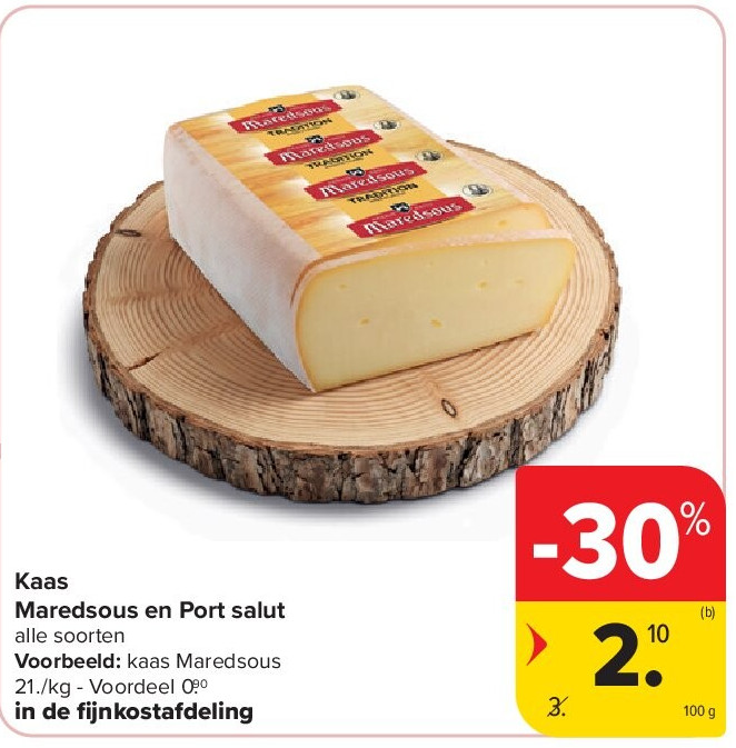 Kaas Maredsous en Port salut