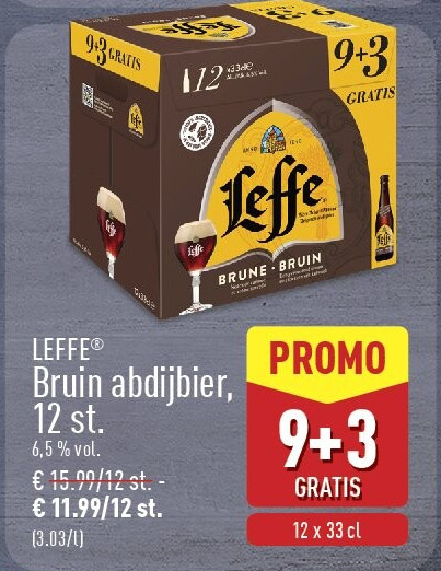 Bruin abdijbier, 12st.