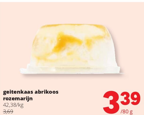 geitenkaas abrikoos rozemarijn