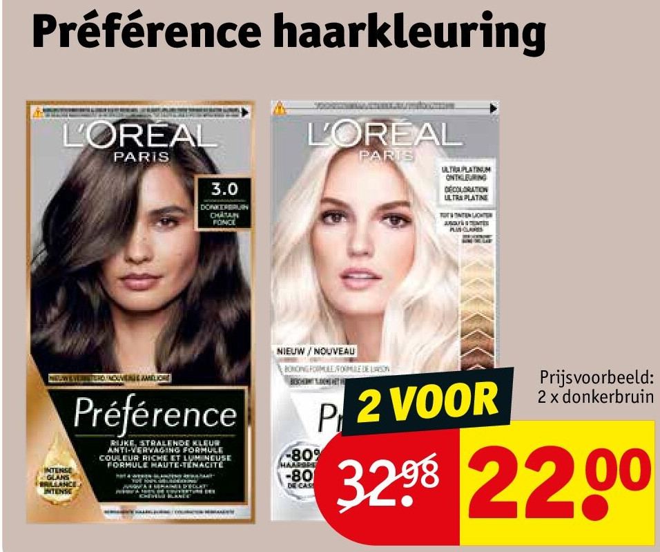 Préférence haarkleuring