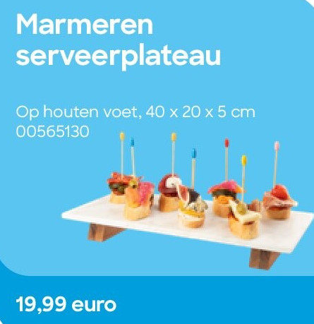 Marmeren serveerplateau