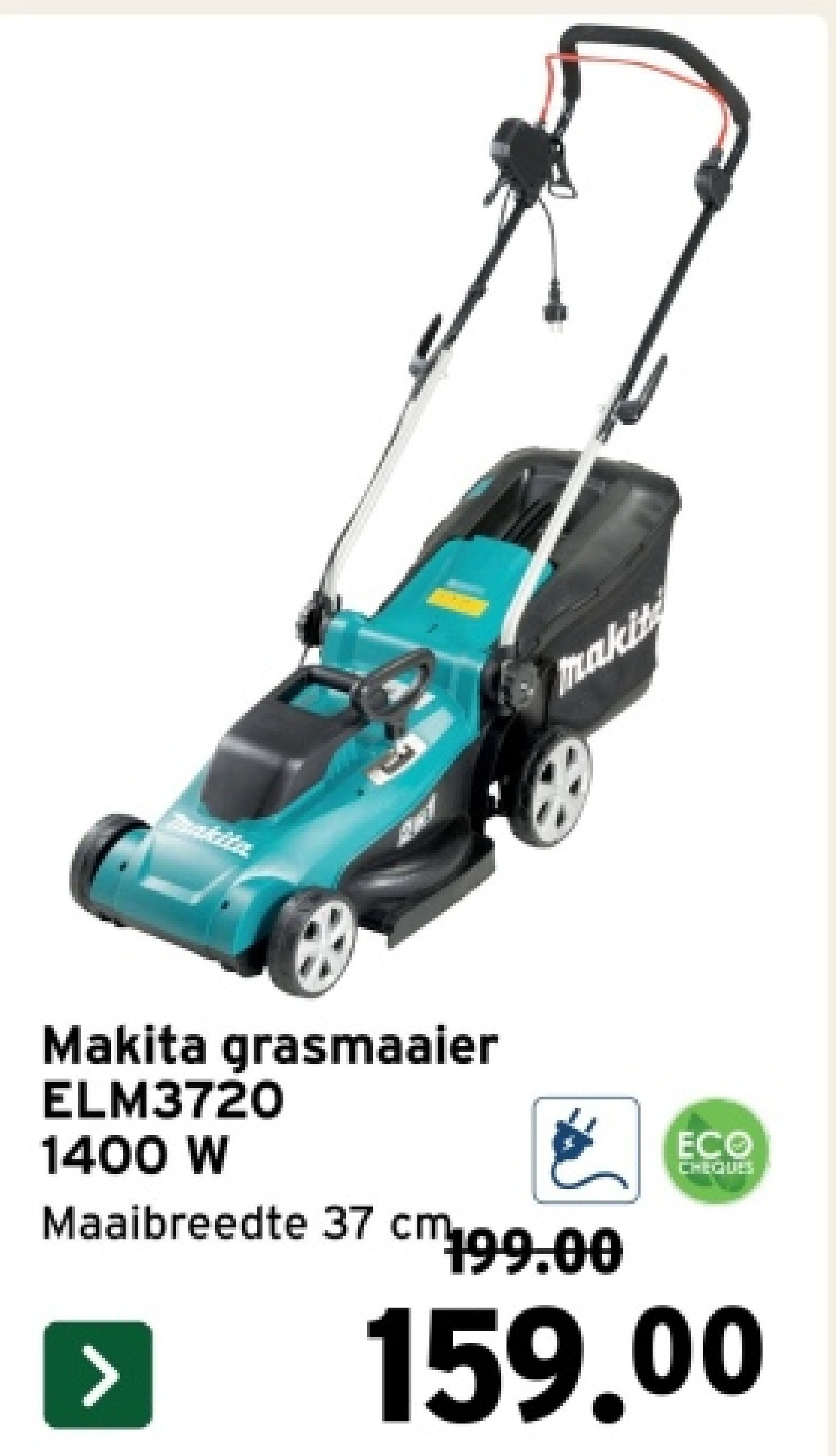 Makita grasmaaier ELM3720 1400 W