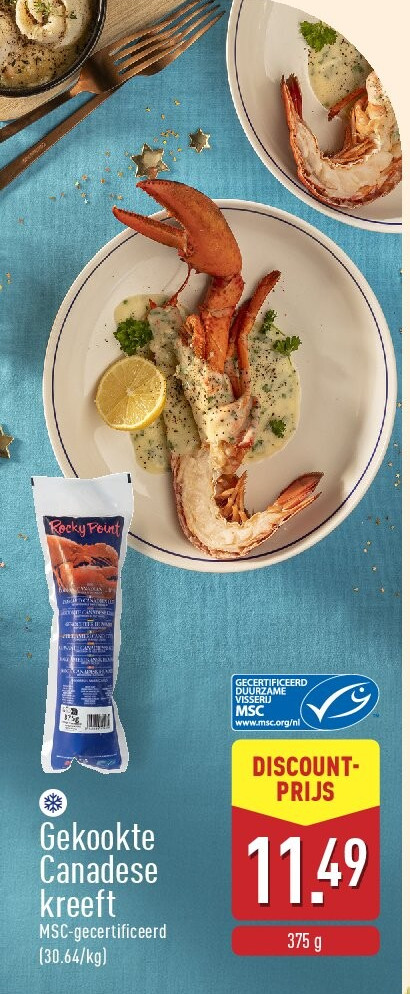 Gekookte Canadese kreeft