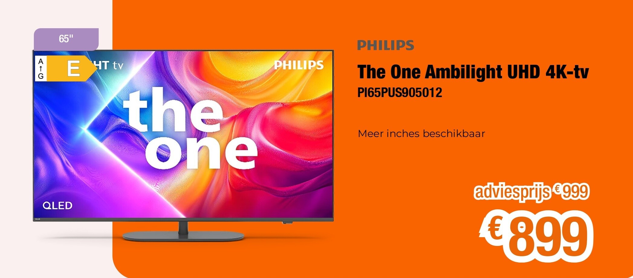 PHILIPS The One Ambilight UHD 4K-tv PI65PUS905012
