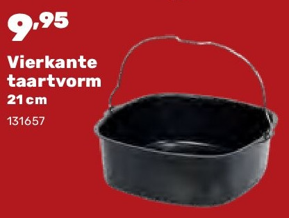 Vierkante taartvorm 21 cm
