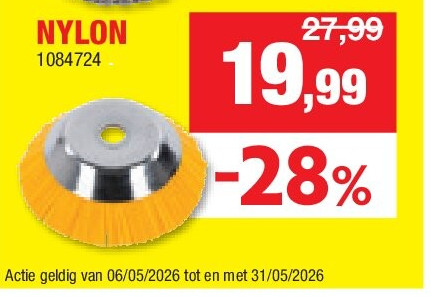 UNIVERSELE ONKRUIDBORSTEL BOSMAAIER 20 cm NYLON