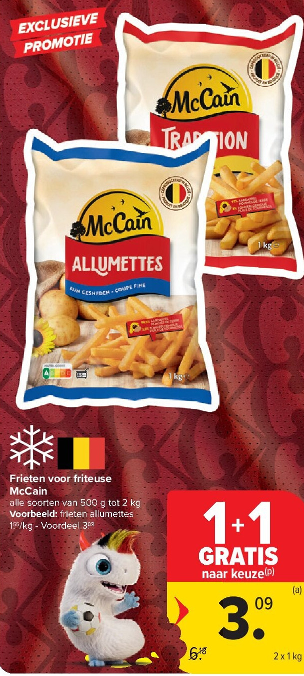 Frieten voor friteuse McCain