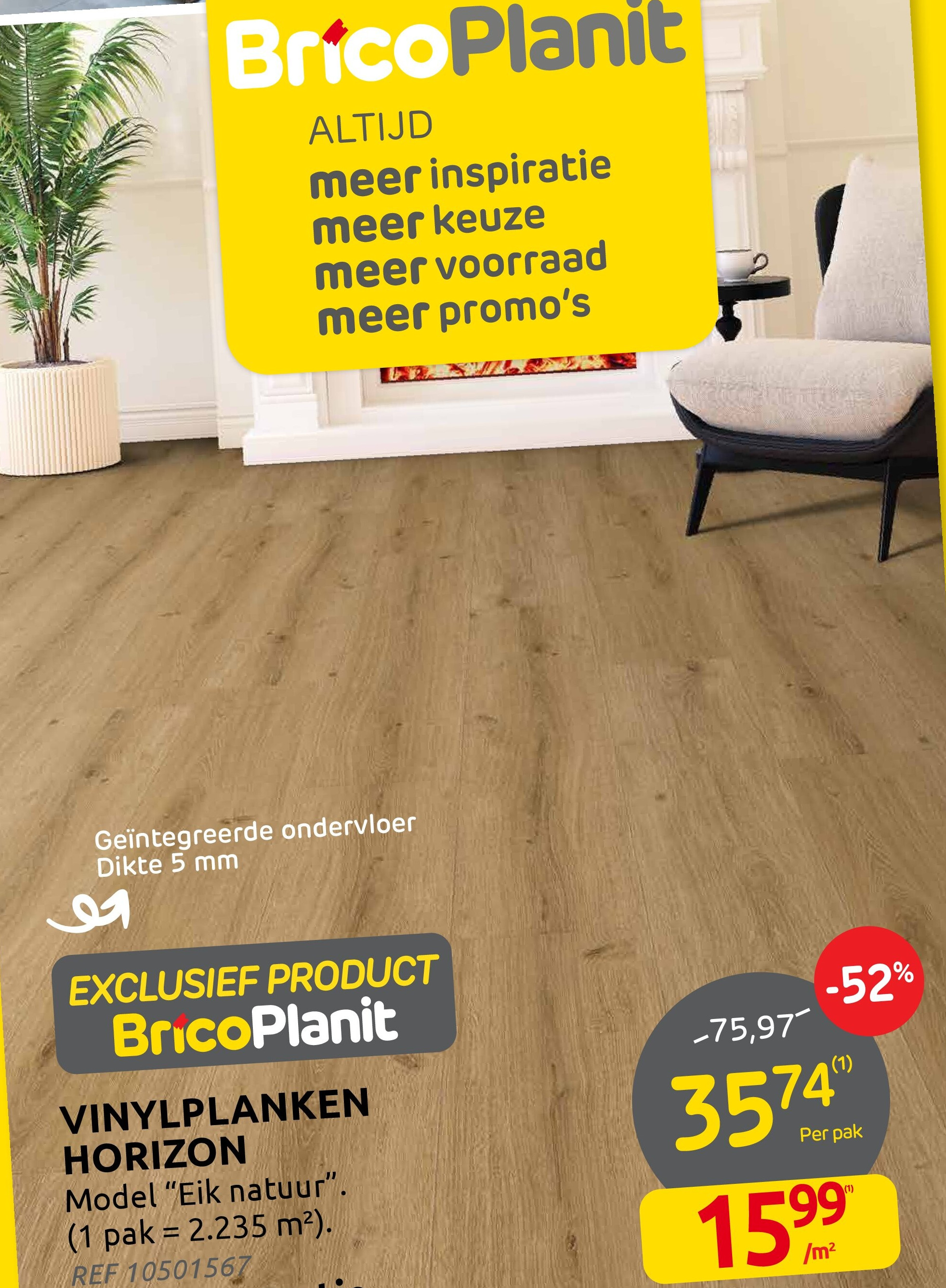 Vinylplanken Horizon - Model "Eik natuur"