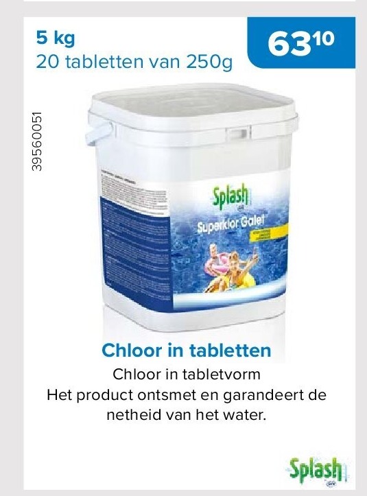 Chloor in tabletten