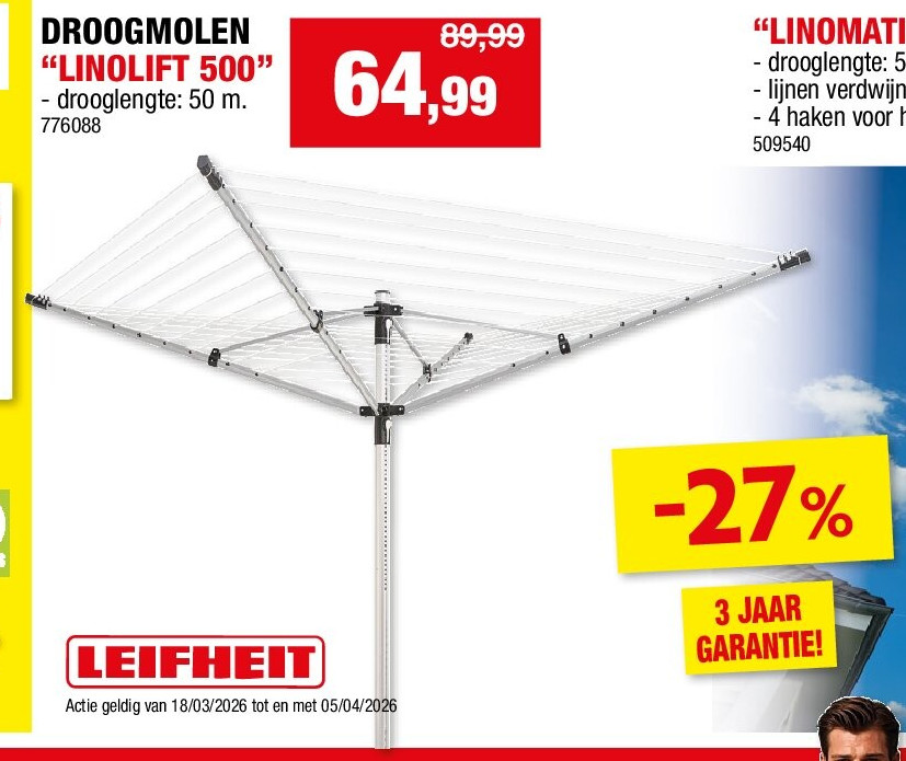 DROOGMOLEN “LINOLIFT 500”