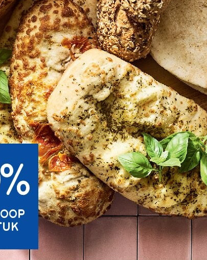 Focaccia Mediterraneo kruidenboter & mozzarella 2 x 150 g