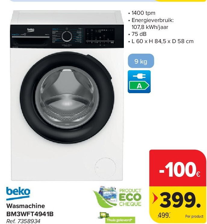 Wasmachine BM3WFT4941B