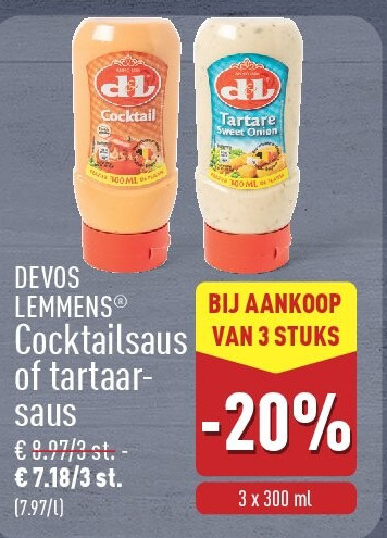 Cocktailsaus of tartaar­ saus