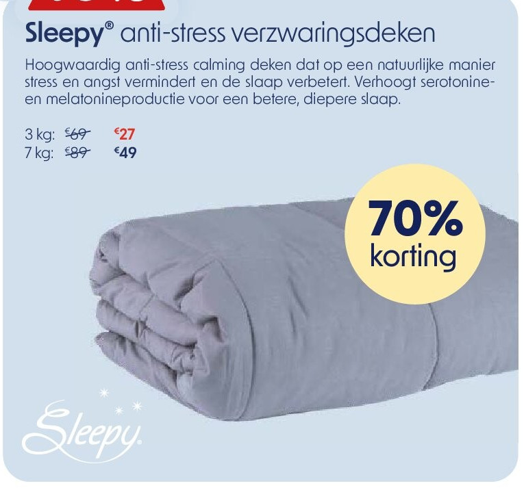 Sleepy® anti-stress verzwaringsdeken