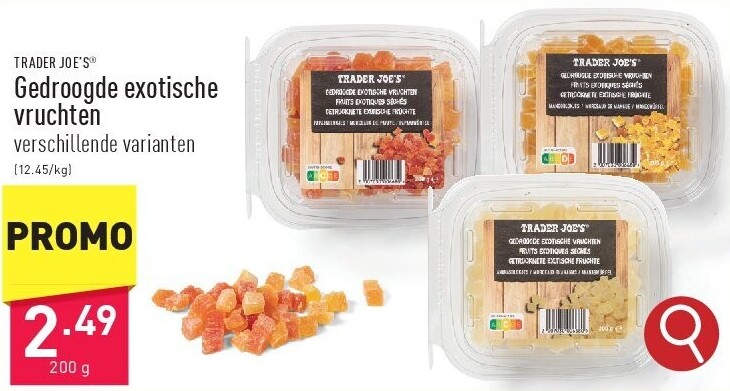 Gedroogde exotische vruchten